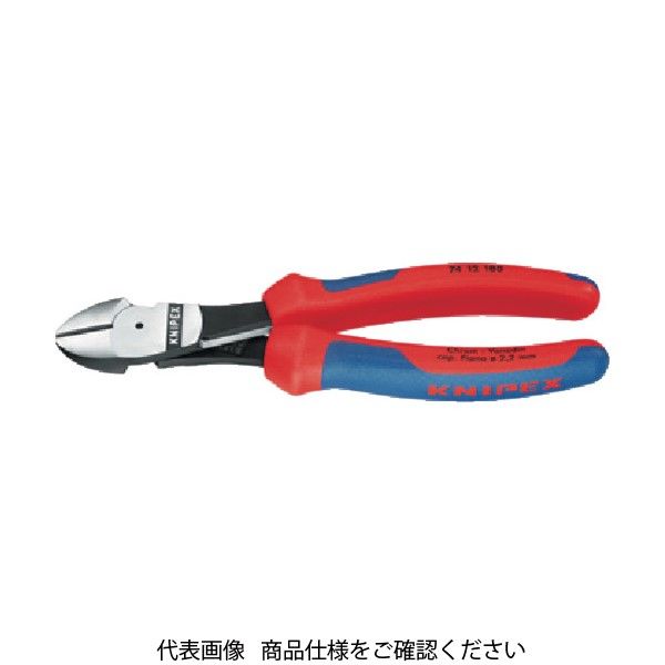 KNIPEX 強力型ニッパー バネ付 160mm 7412-160 1丁 446-8864（直送品）