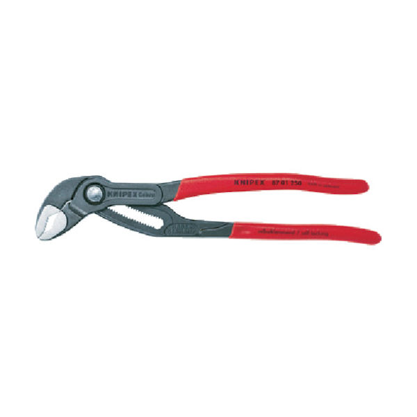 KNIPEX ウォーターポンププライヤー コブラ 250mm ソフトプラスチックハンドル 8701-250 1丁(1個) 446-9330（直送品）