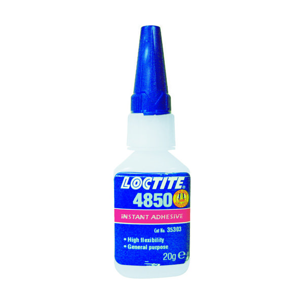 ヘンケルジャパン ロックタイト 高機能瞬間接着剤 4850 20g 4850-20N 1本 453-6223（直送品）