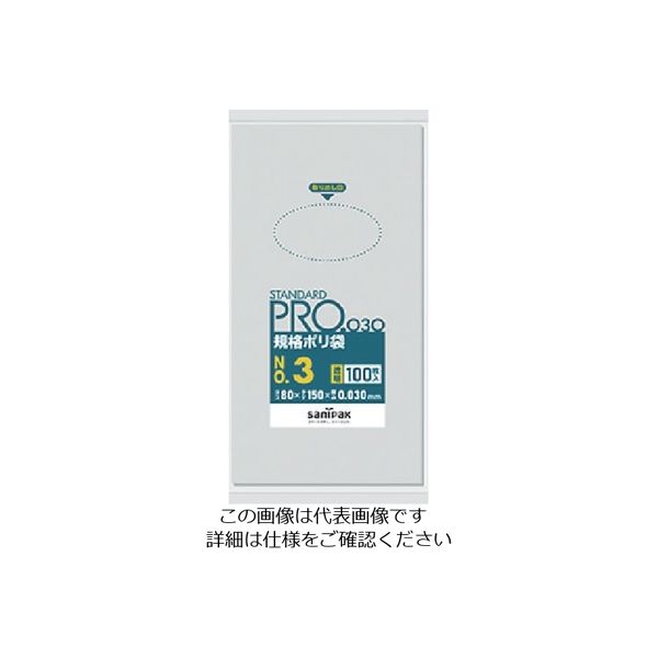 日本サニパック サニパック スタンダードポリ袋3号(0.03mm) L03