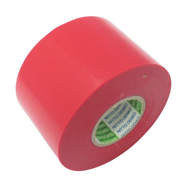 日東電工 日東 脱鉛タイプビニールテープNo.21S 0.2mm×100mm×20m 2巻入/PK 赤 21-100R 1パック(2巻)（直送品）