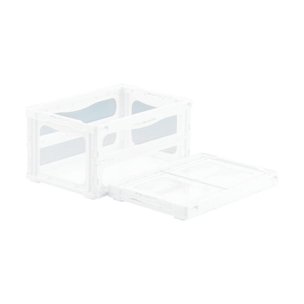 三甲 サンコー 折りたたみコンテナー 559160 マドコンライトOー40Bホワイト SKMLO-O-40B-WH 1個 469-9041（直送品）