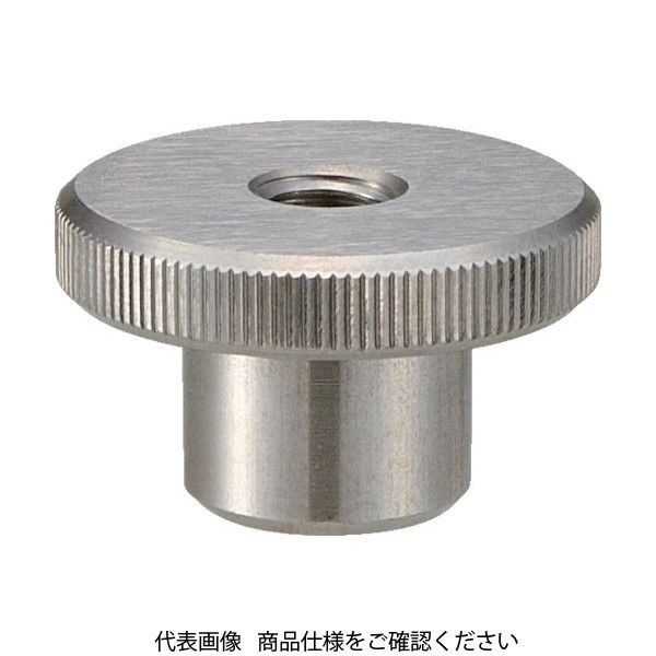 トラスコ中山 TRUSCO ローレットノブ 段付 メネジ・スチール製 外径20×ネジM5 TKKNT-M5 1個 470-0881（直送品）