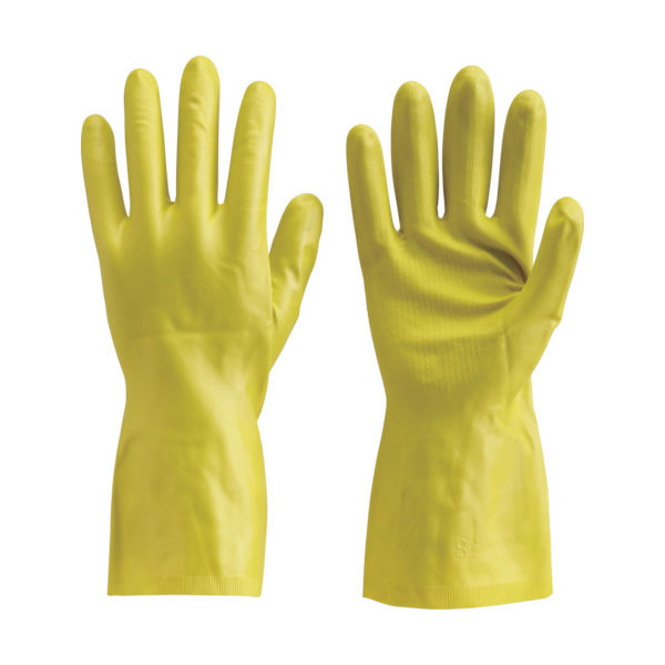 トラスコ中山 TRUSCO 天然ゴム手袋 薄手タイプ グリーン Lサイズ DPM-5497-G-L 1双 470-2697（直送品）