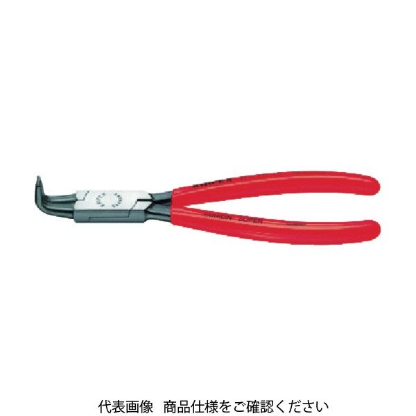 KNIPEX 4421ーJ41 穴用スナップリングプライヤー 曲 4421-J41 1丁 471-3559（直送品）