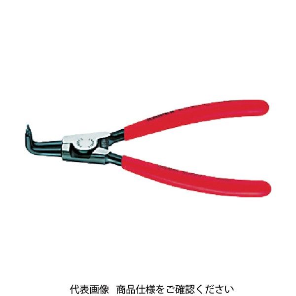 KNIPEX 4621ーA01 軸用スナップリングプライヤー 曲 4621-A01 1丁 471-3613（直送品） - アスクル