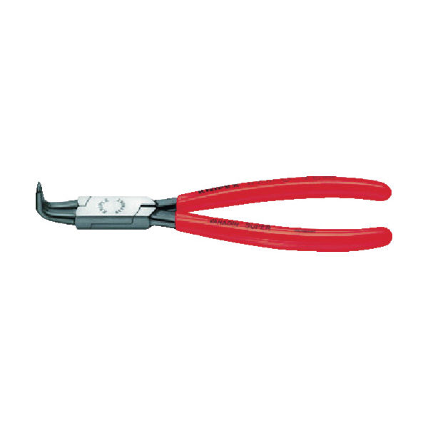 KNIPEX 4621ーA41 軸用スナップリングプライヤー 曲 1丁 471-3621（直送品）