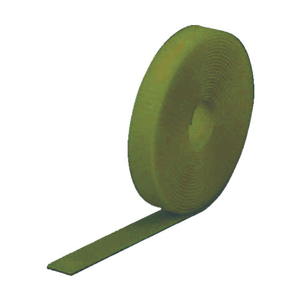 トラスコ中山 TRUSCO マジックバンド[[R下]]結束テープ両面 幅20mm長さ5mOD MKT-2050-OD 1巻 471-9484（直送品）