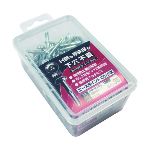 天野製作所 コノエ ドリルねじ”エースポイント(スチール) APW5025L 1パック(140本) 472-6731（直送品）