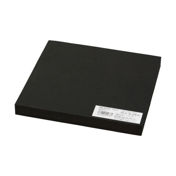 アイテック 光 EPDMスポンジ 200×200 20t 黒 KSEP-2021 1枚 473-9515（直送品）