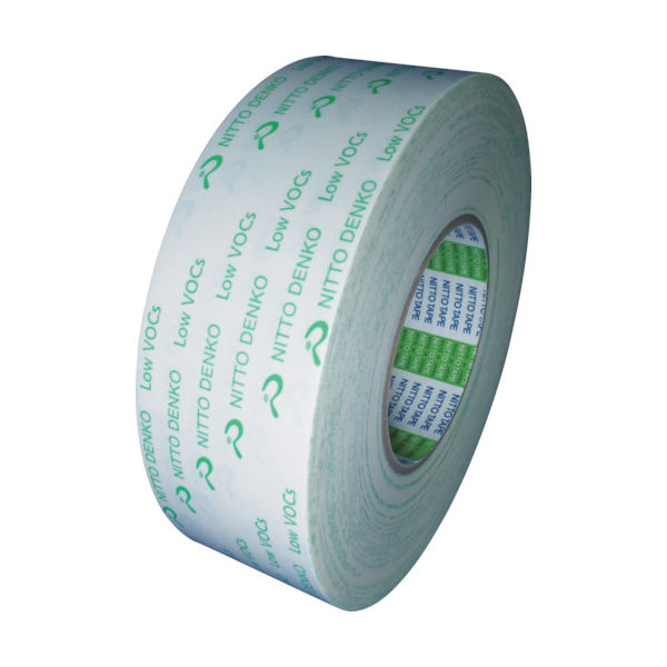 日東電工 日東 低VOC両面テープ(油面接着タイプ) OWー5016 50mm×50m ホワイト OW5016-50 1巻 474-2541（直送品）