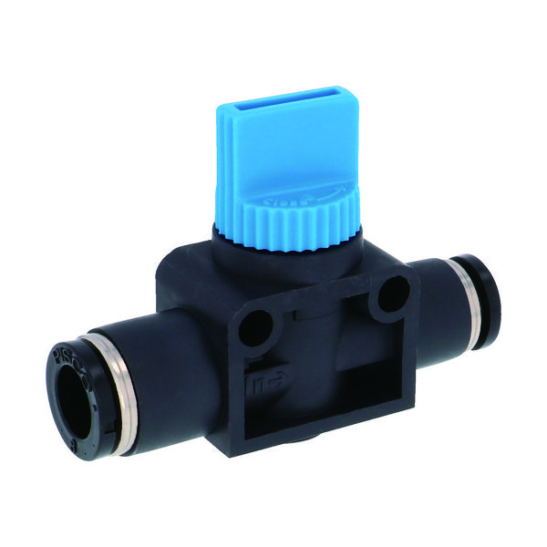 日本ピスコ PISCO ハンドバルブ ユニオンストレート3方弁チューブ8出力6 HV8-6 1個 474-2681（直送品）