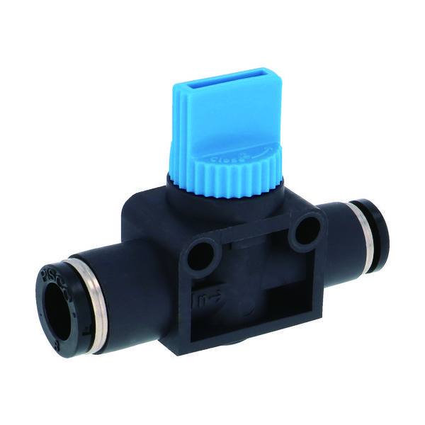 日本ピスコ PISCO ハンドバルブ ユニオンストレート2方弁チューブ8出力6 HV8-6-2 1個 474-2699（直送品）