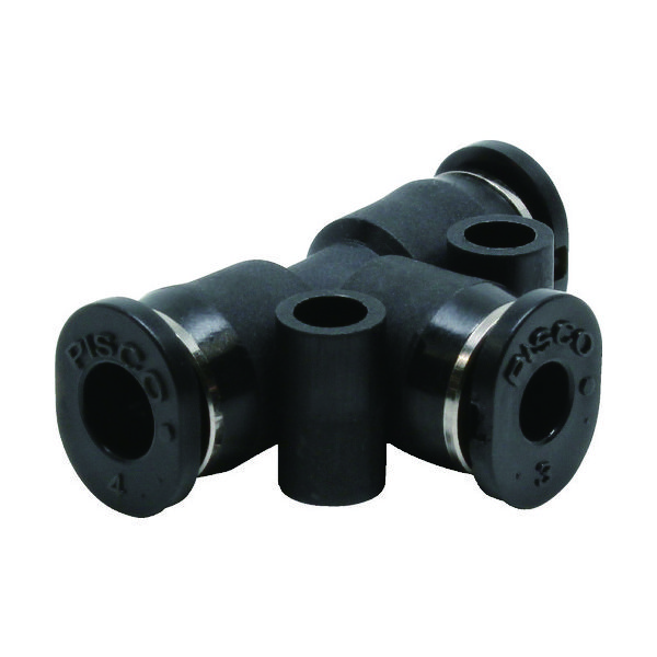 日本ピスコ ピスコ チューブフィッティングミニタイプ 違径ユニオンティー PEG4-3M 1個 474-5256（直送品）