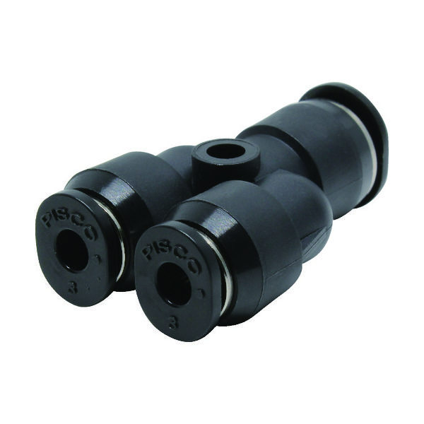 日本ピスコ ピスコ チューブフィッティングミニタイプ 違径ユニオンワイ PW6-3M 1個 474-5329（直送品）