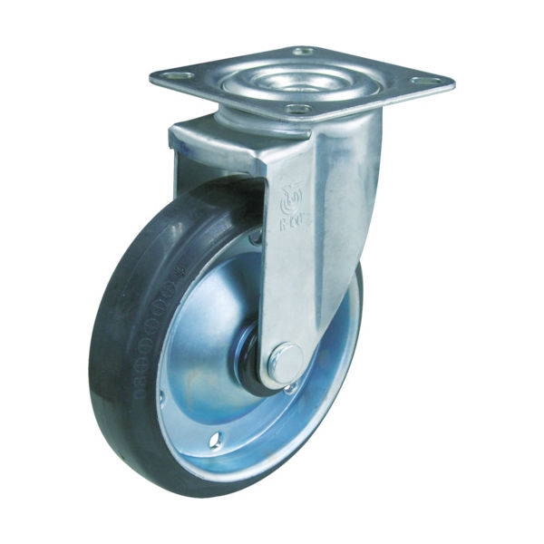 トラスコ中山 TRUSCO キャスター TYSシリーズ 自在 ゴム車100mm TYS-100 1個 474-8191（直送品）