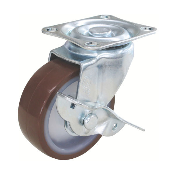 トラスコ中山 TRUSCO キャスター TYSシリーズ 自在 SP付 ウレタン車65mm TYSUB-65 1個 474-8417（直送品）