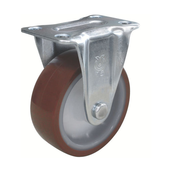 トラスコ中山 TRUSCO キャスター TYSシリーズ 固定 ウレタン車65mm TYSUK-65 1個 474-8476（直送品）