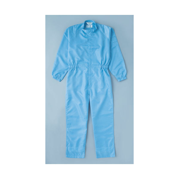 トラスコ中山 TRUSCO 制電糸グリッド仕様フード無つなぎ服 ブルー M TCOG-B-M 1着 474-8719（直送品）