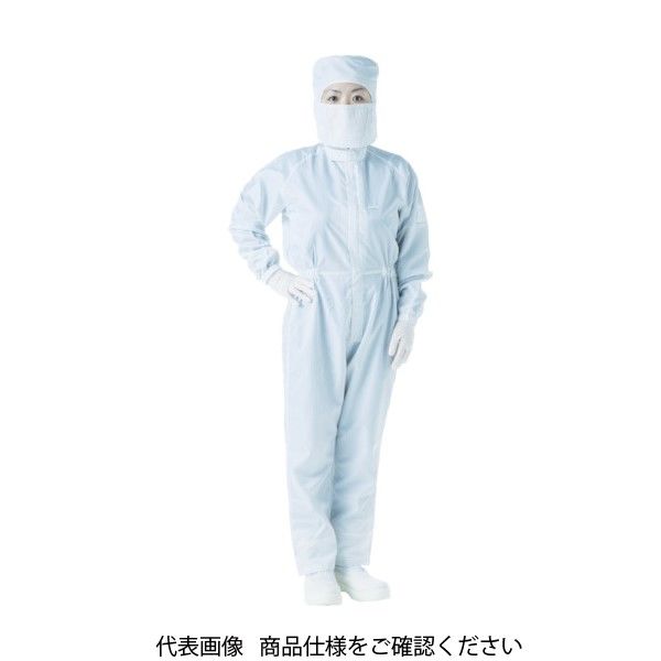 トラスコ中山 TRUSCO 制電糸グリッド仕様フード付つなぎ服 ブルー M TCOGF-B-M 1着 474-8751（直送品）