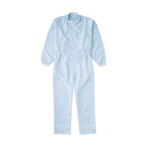 トラスコ中山 TRUSCO 制電糸グリッド仕様フード無つなぎ服 ホワイト L TCOG-W-L 1着 474-8816（直送品）