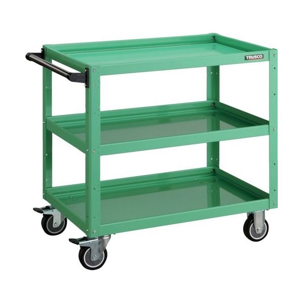 TRUSCO ツールワゴン イーグルワゴン 750X500XH740 ウレタン車輪 ヤンググリーン EGW-773U-YG 1台（直送品）