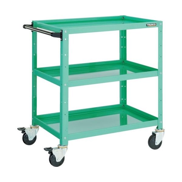 トラスコ中山 TRUSCO ツールワゴン バーディワゴン 600X400XH880 3段 ヤンググリーン BDW-963-YG 1台（直送品）