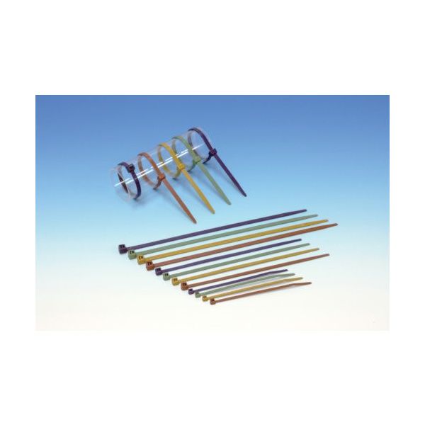 ヘラマンタイトン インシュロックタイ メタルコンテントタイ(100本入)ミントグリーン幅2.5mm MCTS100-MG 1袋(100本)（直送品）