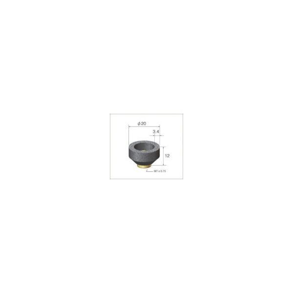 ナカニシ 精密ペンシル型エアーグラインダ インパルス用 カップ砥石 (1Pk(袋)=12個入) 64831 1パック(12個)（直送品）