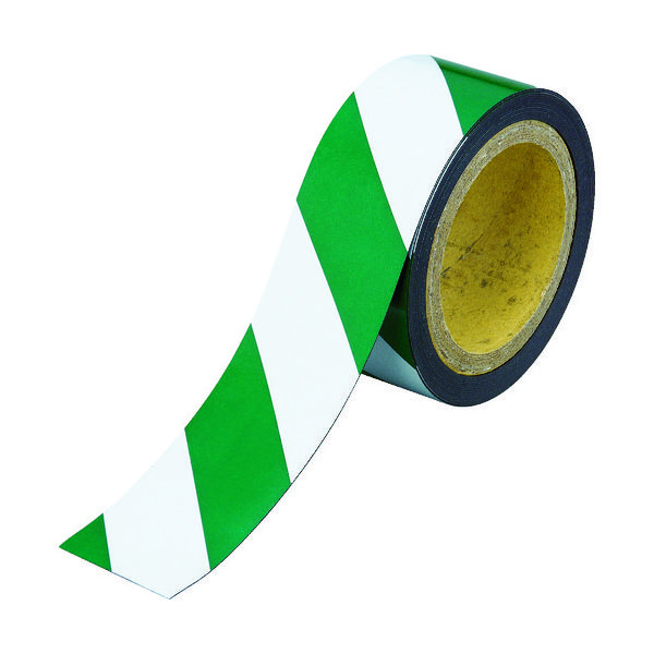 トラスコ中山 TRUSCO マグネット反射シート 緑・白 50mmX10m TMGH-510GW 1枚 477-9517（直送品）