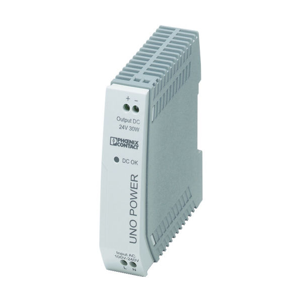 フエニックス フエニックスコンタクト 電源ユニット DINレール取付け 30W UNO-PS/1AC/24DC/ 1台（直送品）