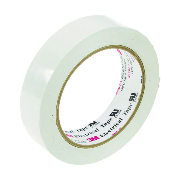 東研化工 3M ポリエステル電気絶縁テープ 1350白 25mmX66m 1350FW-1 25 1巻 479-9291（直送品）