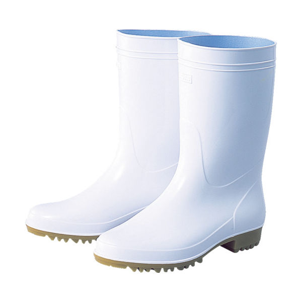 福山ゴム工業 福山ゴム 耐油衛生長アメ底白23.5CM TEA-23.5 1足 480-3167（直送品）