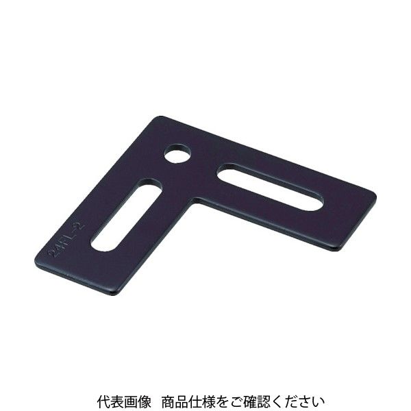 トラスコ中山 TRUSCO ジョイント金具24型フラットクロ寸法65×65穴数3 TK24-FL2B 1個 482-0801（直送品）