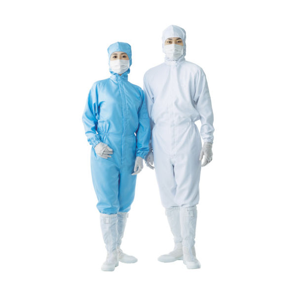 東洋リントフリー TriApex フード一体クリーンスーツ FH197C ブルー L FH197C-02-L 1着 483-7967（直送品）