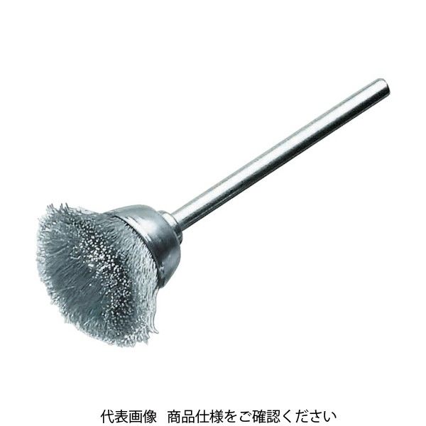 LESSMANN ミニチュア軸付カップ型ブラシ ステンレス線0.1 Φ18 430323 1本(1個) 483-9951（直送品）