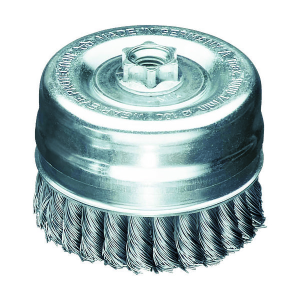 LESSMANN ノットカップブラシ Φ80 高張度鋼線 線径0.5 484214 1個 484-0453（直送品）