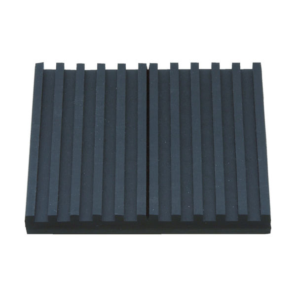 TRUSCO 防振パット 耐熱・耐油性 ミニシートタイプ 100×100 厚み10mm 合成ゴム OHS-10-100CR 1枚（直送品）