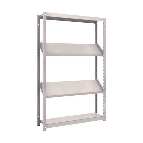 トラスコ中山 TRUSCO スチールラック M1.5型棚 1200X300XH1800 4段 傾斜2段 M1.5-6434K2 1台(1個)（直送品）