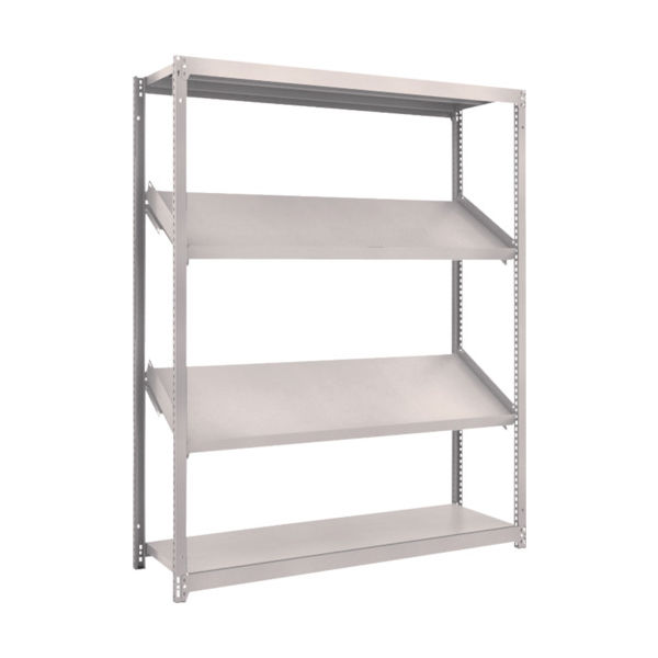 トラスコ中山 TRUSCO スチールラック M1.5型棚 1500X450XH1800 4段 傾斜2段 M1.5-6544K2 1台(1個)（直送品）