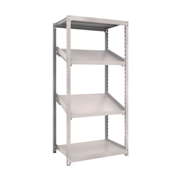 トラスコ中山 TRUSCO スチールラック M2型棚 900X600XH1800 4段 傾斜2段 M2-6364K2 1台(1個)（直送品）