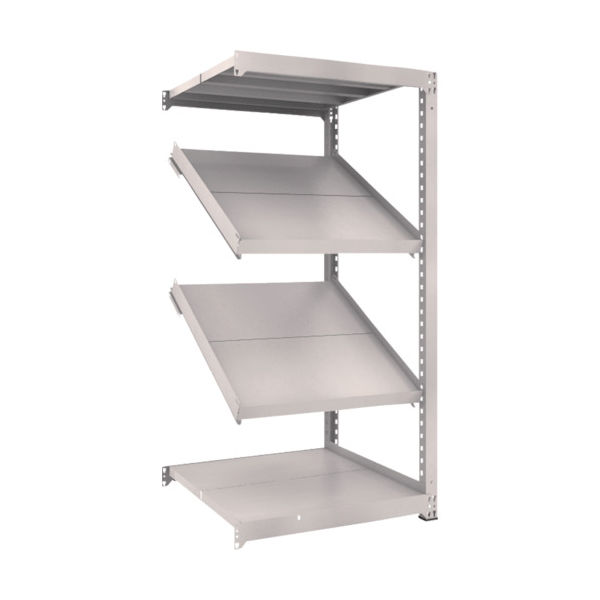 TRUSCO スチールラック M3型中量棚 900X921XH1800 4段 傾斜2段 連結 M3-6394K2B 1台(1個)（直送品）