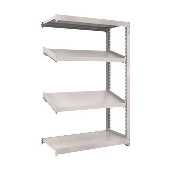 TRUSCO スチールラック M3型中量棚 1200X571XH1800 4段 傾斜2段 連結 M3-6464K2B 1台(1個)（直送品）