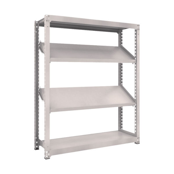 トラスコ中山 TRUSCO スチールラック M3型中量棚 1500X471XH1800 4段 傾斜2段 M3-6554K2 1台(1個)（直送品）