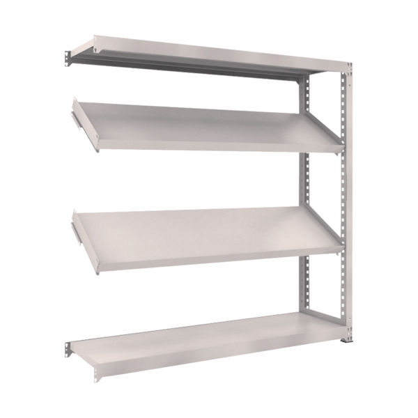 TRUSCO スチールラック M3型中量棚 1800X471XH1800 4段 傾斜2段 連結 M3-6654K2B 1台(1個)（直送品）