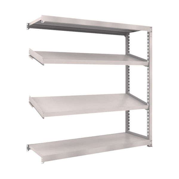 TRUSCO スチールラック M3型中量棚 1800X571XH1800 4段 傾斜2段 連結 M3-6664K2B 1台(1個)（直送品）