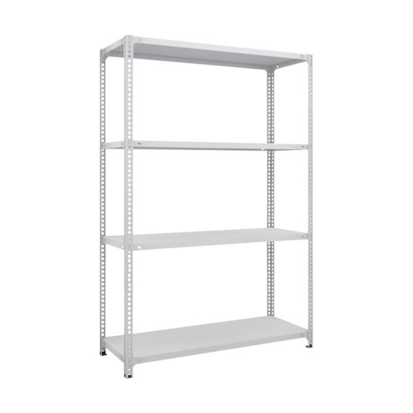 TRUSCO スチールラック SBL型抗菌塗装セミボルトレス軽量棚 W1200XD450XH1800 4段 W色 SBL-6444-W（直送品）