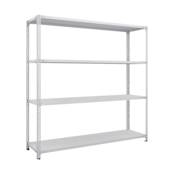 TRUSCO スチールラック SBL型抗菌塗装セミボルトレス軽量棚 W1800XD450XH1800 4段 W色 SBL-6644-W（直送品）