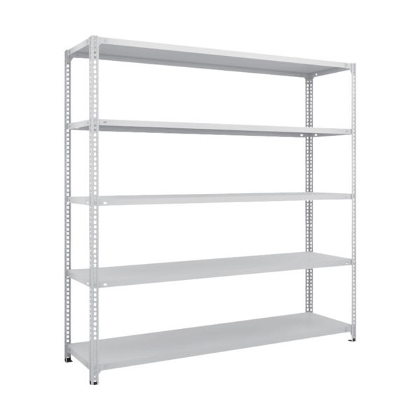 TRUSCO スチールラック SBL型抗菌塗装セミボルトレス軽量棚 W1800XD450XH1800 5段 W色 SBL-6645-W（直送品）