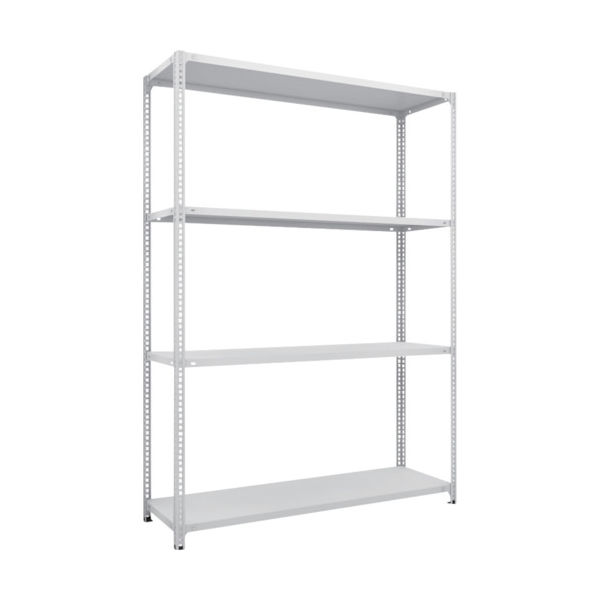 TRUSCO スチールラック SBL型抗菌塗装セミボルトレス軽量棚 W1500XD450XH2100 4段 W色 SBL-7544-W（直送品）